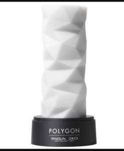 TENGA POLYGON 3D Sleeve Male Masturbator on stand