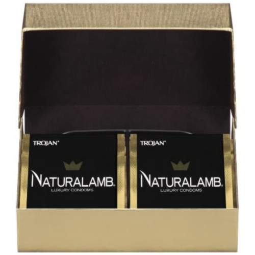 TROJAN NaturaLamb Lubricated Condoms open box