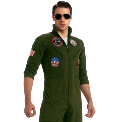 Top Gun Secret Wishes Flight Suit Costume closeup