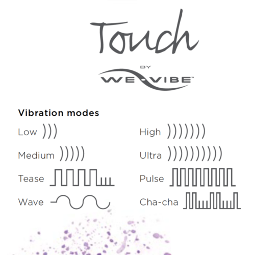 Touch by We-Vibe - Sculpted Clitoral Vibe vibration modes