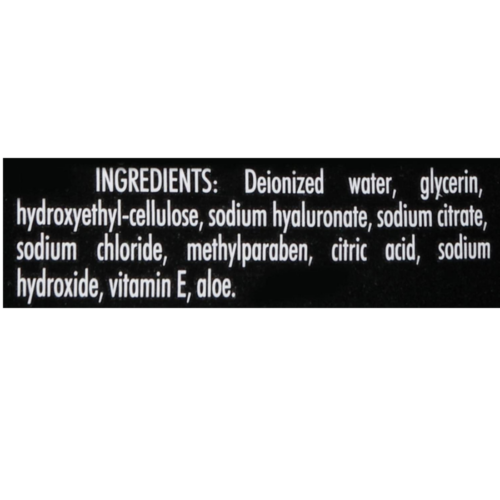 Trojan Lubricants H2O Sensitive Touch ingredients