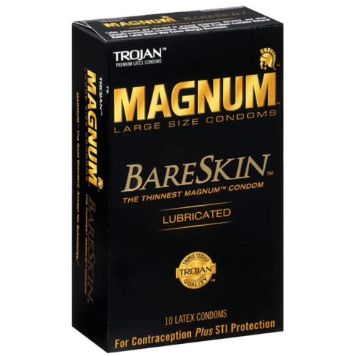 Trojan Magnum Bareskin Lubricated Condoms left