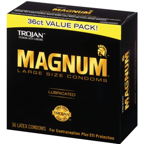 Trojan Magnum Large Size Condoms 36 Count right