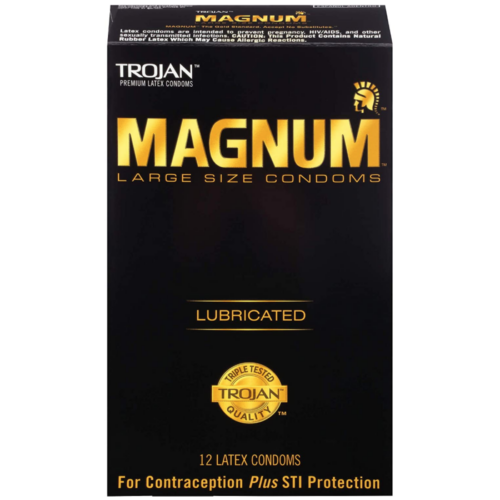 Trojan Magnum Large Size Lubricated Condoms 12 Count