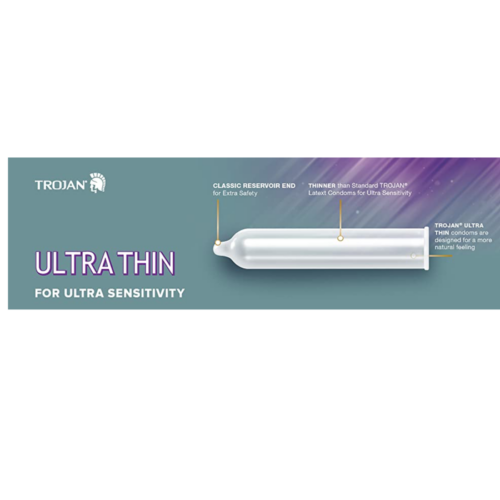 Trojan Ultra Thin Latex Condoms for ultra sensitivity