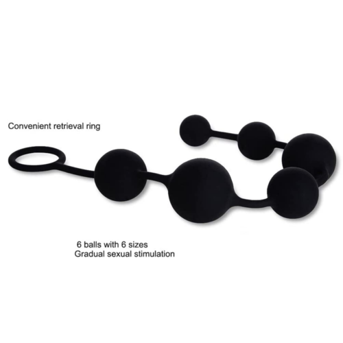 UTIMI Silicone Anal Plug with Anal Bead