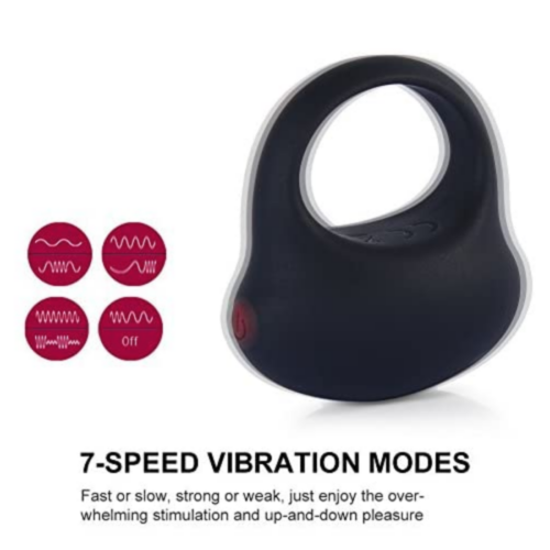 Utimi Silicone Vibrating Cock Ring 7 vibration modes