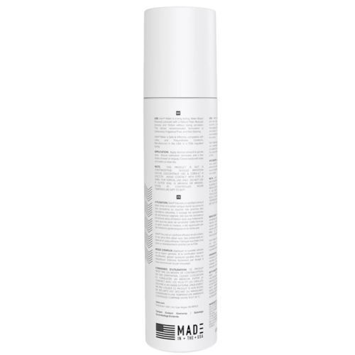 Valm Water Based Personal Lubricant back