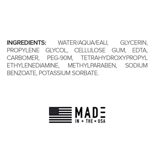 Valm Water Based Personal Lubricant ingredients