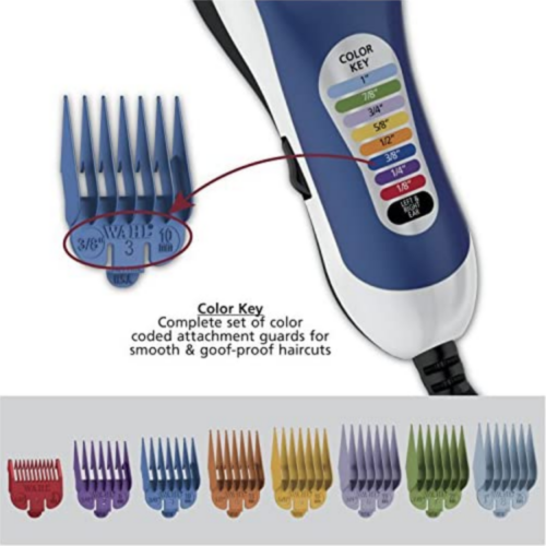 Wahl Color Pro Complete Hair Cutting Kit 79300-400T color coded