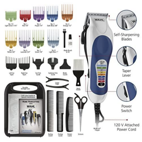 Wahl Color Pro Hair Clipper Kit Model 79300-1001 parts