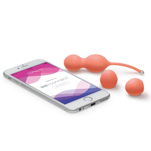 We-Vibe Bloom Vibrating Kegel Balls with phone