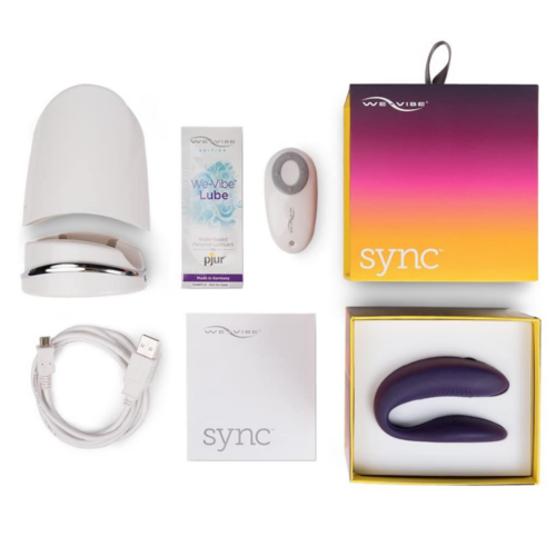 We-Vibe Sync Adjustable Couples Vibrator box contents