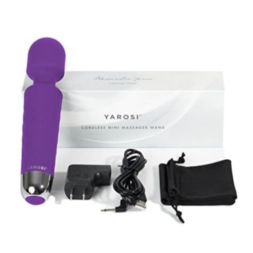 Yarosi Powerful Cordless Wand Massager box contents