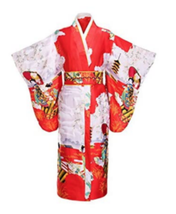 Yukata Japanese Traditional Satin Kimono Robe