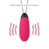 ZEMALIA Doris Remote Control Vibrating Silicone Bullet Egg spiral design