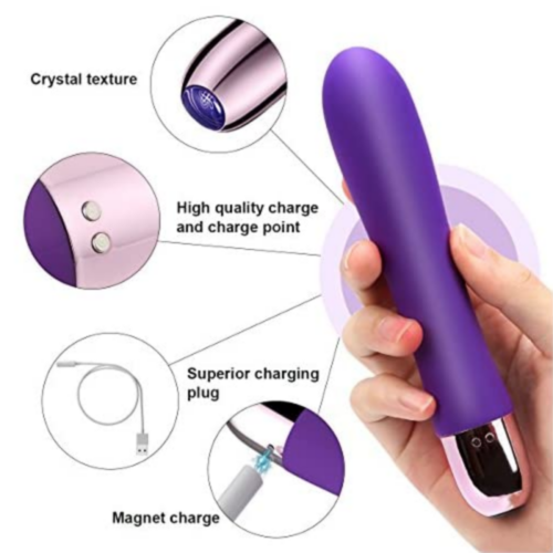 LUXELUV Ultra Soft Bendable Rechargeable Dildo Vibrator charger